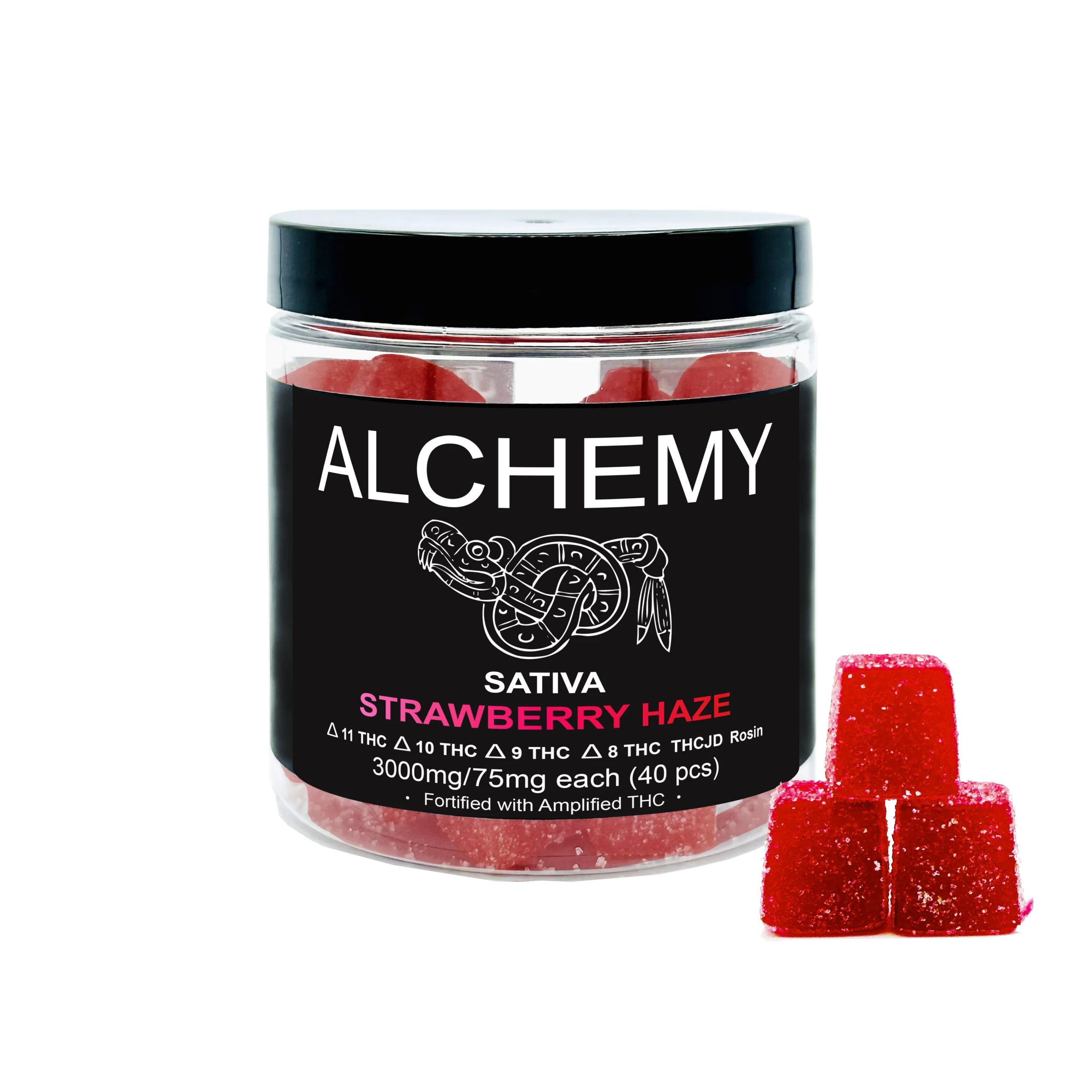 Alchemy 3000 mg THC Gummies (Turbo Amped D8, D9, D11, THCJD)