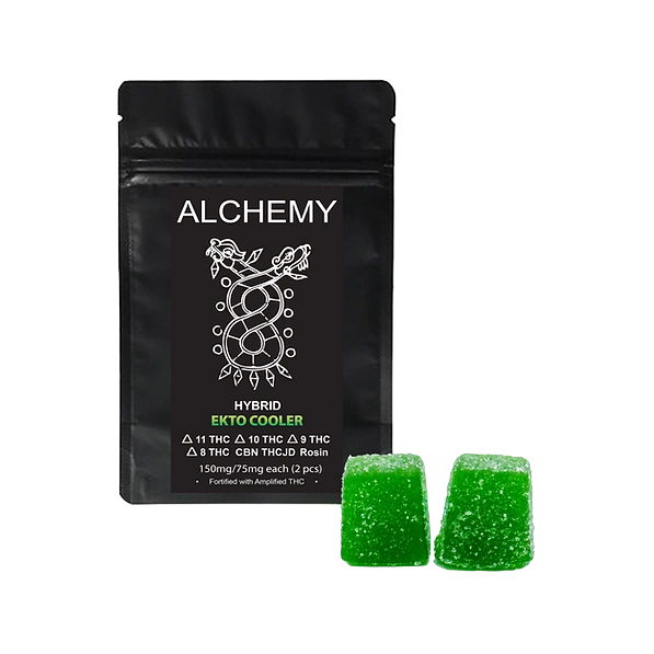 Alchemy 150 mg THC Gummies 2 pack (Turbo Amped D8, D9, D11, THCJD)
