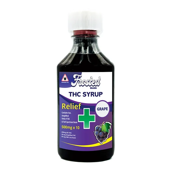 Frosted Delta 9 THC Grape Syrup