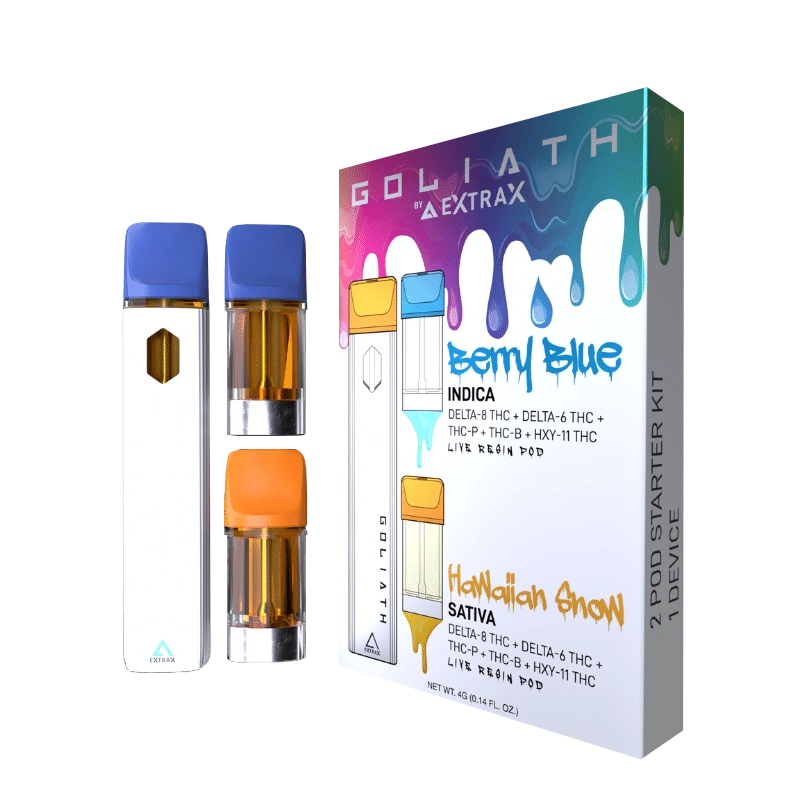 Goliath-: Delta-8 THC, Delta-6 THC, HXY11-THC, THC-P, THC-B, Live Resin