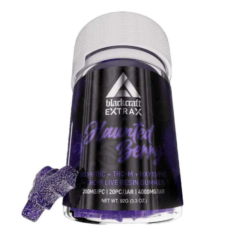 HXY-10 + THCP 4000mg Live Resin Gummies | Blackcraft Extrax